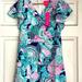 Lilly Pulitzer Dresses | Lilly Pulitzer “Kathie” Flutter-Sleeved A-Line Dress New With Tag (Nwt) | Color: Blue/Pink/White | Size: 00