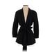Lafayette 148 New York Jacket: Below Hip Black Solid Jackets & Outerwear - Women's Size Small