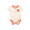 Baby Gap Short Sleeve Onesie: Orange Bottoms - Size 6-12 Month