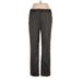 Amanda + Chelsea Dress Pants - Mid/Reg Rise Boot Cut Boot Cut: Gray Bottoms - Women's Size 10