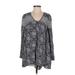 Trafaluc by Zara Casual Dress - Mini: Gray Dresses - Women's Size Small