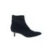 Bella Vita Ankle Boots: Blue Solid Shoes - Women's Size 6 - Pointed Toe