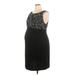 Liz Lange Maternity for Target Casual Dress - Sheath High Neck Sleeveless: Black Dresses - Women's Size X-Large