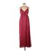 Maple Cocktail Dress - Maxi: Red Paisley Dresses - Women's Size 6