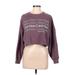 Calvin Klein Performance Sweatshirt: Burgundy Solid Tops - Women's Size Medium