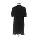 MNG Casual Dress - Shift: Black Solid Dresses - Women's Size Medium