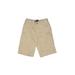 Lands' End Khaki Shorts: Tan Solid Bottoms - Kids Boy's Size 10