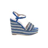 Aldo Heels: Blue Shoes - Women's Size 8 1/2 - Open Toe