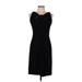 Badgley Mischka Casual Dress - Party: Black Solid Dresses - Women's Size 6