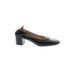 Everlane Heels: Slip On Chunky Heel Classic Black Print Shoes - Women's Size 10 - Almond Toe