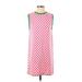 Zara Casual Dress - Shift High Neck Sleeveless: Pink Print Dresses - Women's Size Small