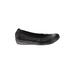 Earth Flats: Slip-on Wedge Casual Black Print Shoes - Women's Size 7 1/2 - Round Toe