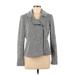 Ann Taylor LOFT Jacket: Short Gray Jackets & Outerwear - Women's Size Medium