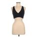 Girlfriend Collective Sports Bra: Black Solid Activewear - Women's Size Medium