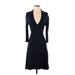 Banana Republic Casual Dress - Midi: Black Solid Dresses - Women's Size X-Small