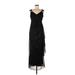 R&M Richards Casual Dress - Formal: Black Dresses - Women's Size 6