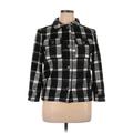 Old Navy Jacket: Short Black Checkered/Gingham Jackets & Outerwear - Women's Size X-Large