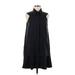 Kit and Ace Casual Dress - Mini High Neck Sleeveless: Black Solid Dresses - Women's Size 8