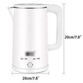 Electric Kettles Stainless Steel Electric Kettle Auto Shut Off Hot Water Boiler Dry Burn Protection Water Boiler for Hot Water Tea or Coffee ease of use