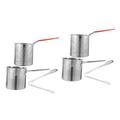 TOPBATHY 2 Sets Mini Fryer Stainless Steel Cookware Shrimp Frying Basket Deep Fryer Pan Fryer Cookware Dumpling Strainer Metal Frying Pot Deep Fryer for Home Wok Turkey Outdoor