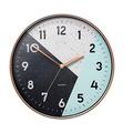 NESPIQ Silent Clock Table Stitching Color Wall Clock Silent Non Ticking Clock 12 Inch Modern Quartz Clock Decorative Wall Clock Easy To Read Creative Wall Clock (Color : D)