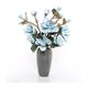 Artificial Flowers 38.19Inch Artificial Flower Bouquet,Large Faux Flower Arrangement,Artificial Orchid with Vase,Decoration for Home Office Wedding Flower Decoration (Color : Gold) (Gray)