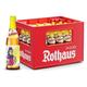 Rothaus Alcohol Free Natural Lemon Shandy (Natur Radler Lemon) 0.0% - Pack Of 24 x 330ml (33cl) Bottles. Lemon Flavoured Fizzy, Non-Alcoholic Soft Drink, Vegan Friendly- 0.0% ABV