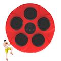 43 * 43cm Electronic Music Boxing Machine With Boxing Gloves, Wall Mounted Punching Bag Can Connect To Bluetooth, For Kids Xmas Birthdays Gifts, Stress Relief (Color : Red, Size : Boxing machine)