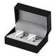 White Opal Cufflinks Men'S Shirt Cufflinks Wedding Jewelry Accessories (Cufflinks With Box A)