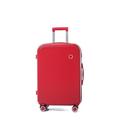 AQQWWER Luggage Set Carry On Luggage,Travel Suitcase On Wheels,Luggage Set,Girl Women Trolley Luggage Bag,Rolling Luggage Case (Color : Red, Size : 22")