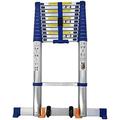 Telescoping Ladder, Aluminium Extension Ladder Portable Folding Extendable Step Loft Ladder Multi Purpose Ladder Stepladder (Color : Blue, Size : 5.4m) surprise gift