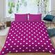 Latwerio 3D Super King Size Duvet Cover Set, Purple Polka Dots Super King Duvet Cover Soft Microfiber Bedding Set Purple Polka Dots Quilt Cover 260x220 cm with 2 Pillowcases 50x75 cm ##4489