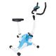AQQWWER Exercise Bike Home Silent Magnetic Control Folding Exercise Bike Fitness Equipment Indoor Gym Spinning Bicycle Pedal Sports Bike (Color : Blue)