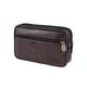 AQQWWER Waist Bag Men Belt Bag Male Zipper Leather Phone Pouch Bags Waist Bag Fanny Packs 5.5inch 6 inch Phone Bag Case Man Purse Case (Color : Brown Large)