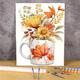 Flower Cup Paint by Numbers Kits for Adults,without Frame 60x75cm DIY Canvas Oil Painting Kit for Adults Kids or Beginner with Paint brushes Acrylic Pigment Drawing Paintwork for Home Wall Decor Gift