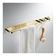 Towel Rack Towel Bar Brass Towel Bar,Wall Mounted Towel Rack,Screw Free Installation Bathroom Towel Bar with Hooks Cloakroom Towel Shelf Towel Storage Holder Bathroom Hardware/B ne