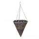 NLDGR Cone Handmade Woven Rattan Hanging Basket, Rattan Woven Hanging Basket Flower Pot, Hanging Basket Garden Hanging Rattan Planter, Hanging Flower Pots for Indoor Outdoor (8)