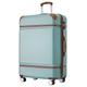 28in Carry on Luggage with Spinner Wheels Lightweight Hardshell Expandable Luggage with TSA Lock Travel Rolling Luggage Suitcase for Men Women, Blue Green, One Size, Lightweight