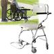 Shower Wheelchair for Inside Shower with Backrest and Adjustable Armrest, Bathroom Aids for Seniors, Foldable Shower Seat, Shower Chair Cushion Waterproof, Extra Wide Shower Chair (Without Eva Pad)