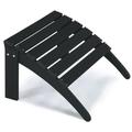 ABCPATIO Adirondack Footrest - Outdoor Weather Resistant Adirondack Footrest, Ottoman, Chair Companion, Folding Footstool for Patio, Pool, Garden, Backyard & Lawn (Black)