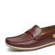 AQQWWER Mens Dress Shoes Mens Loafers Shoes Slip-On Male Sneakers Casual Leather Driving Classic Boat Shoe Brand Design Flats Loafers for Men (Color : Brown, Size : 8 US)