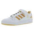 adidas Men's Forum Low Sneaker, Cloud White/Pulse Amber/Orange Rush, 7.5