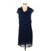 Barneys New York CO-OP Casual Dress - Popover: Blue Dresses - Women's Size Small