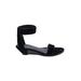 Alexander Wang Sandals: Slip-on Chunky Heel Minimalist Black Solid Shoes - Women's Size 36.5 - Open Toe