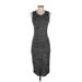 Wilfred Free Casual Dress - Midi Scoop Neck Sleeveless: Gray Marled Dresses - Women's Size X-Small