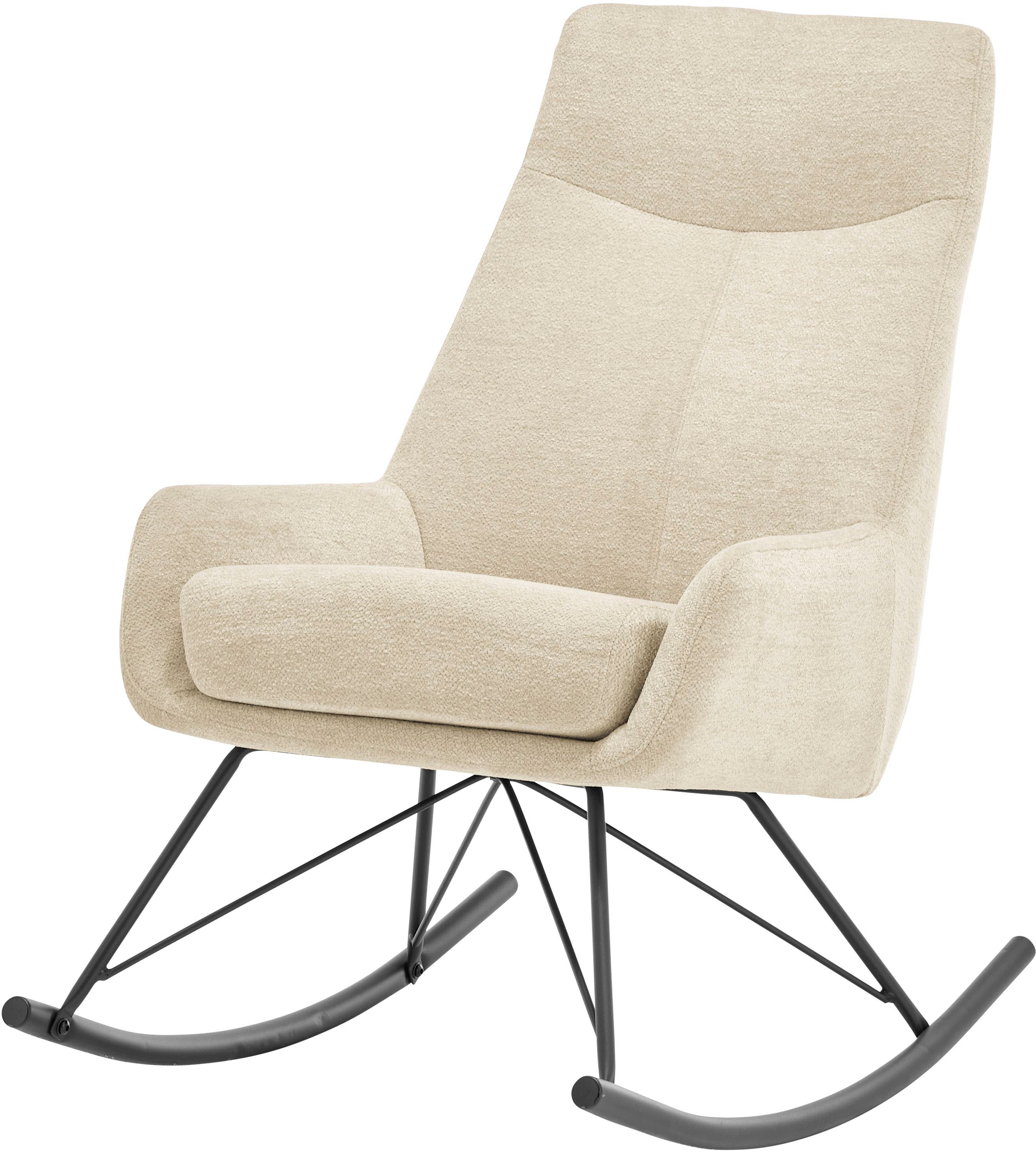 Esszimmerstuhl MCA FURNITURE "ORIENT", beige (creme, schwarz matt lackiert), B:63cm H:98cm T:98cm, Stühle Image