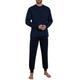 Pyjama GÖTZBURG Gr. 50, blau (blau, dunkel, allover) Herren Homewear-Sets Pyjamas