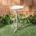 PAT5024A Outdoor Collection Ashlan Pearl White 29-inch Bird Bath