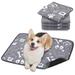 Larger 4 Packs Dog Pee Pads Reusable Non-Slip Pet Training Pad for Whelping, Training, Potty and Playpen Mat