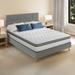 Moasis 10" Memory Foam Hybrid Mattress in a box with Pocket Spring Coils
